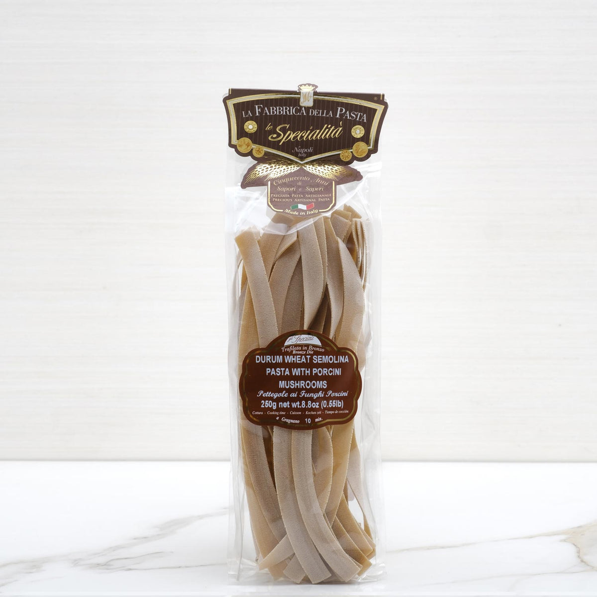 Le Pettegole Funghi Porcini Pasta - 250 g – Terramar Imports