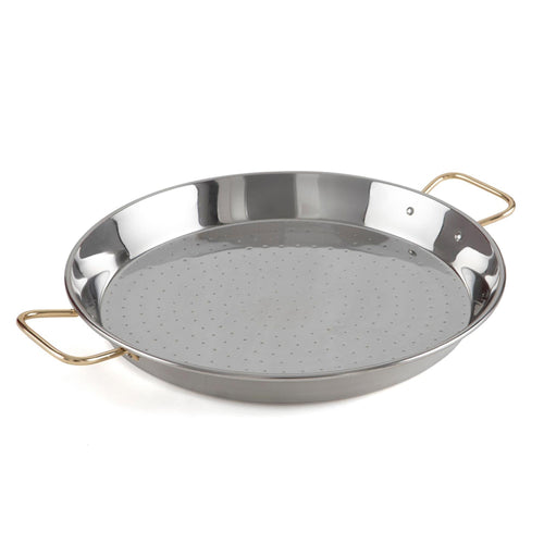 Garcima 16-Inch Enameled Steel Paella Pan, 40Cm, Medium, Black